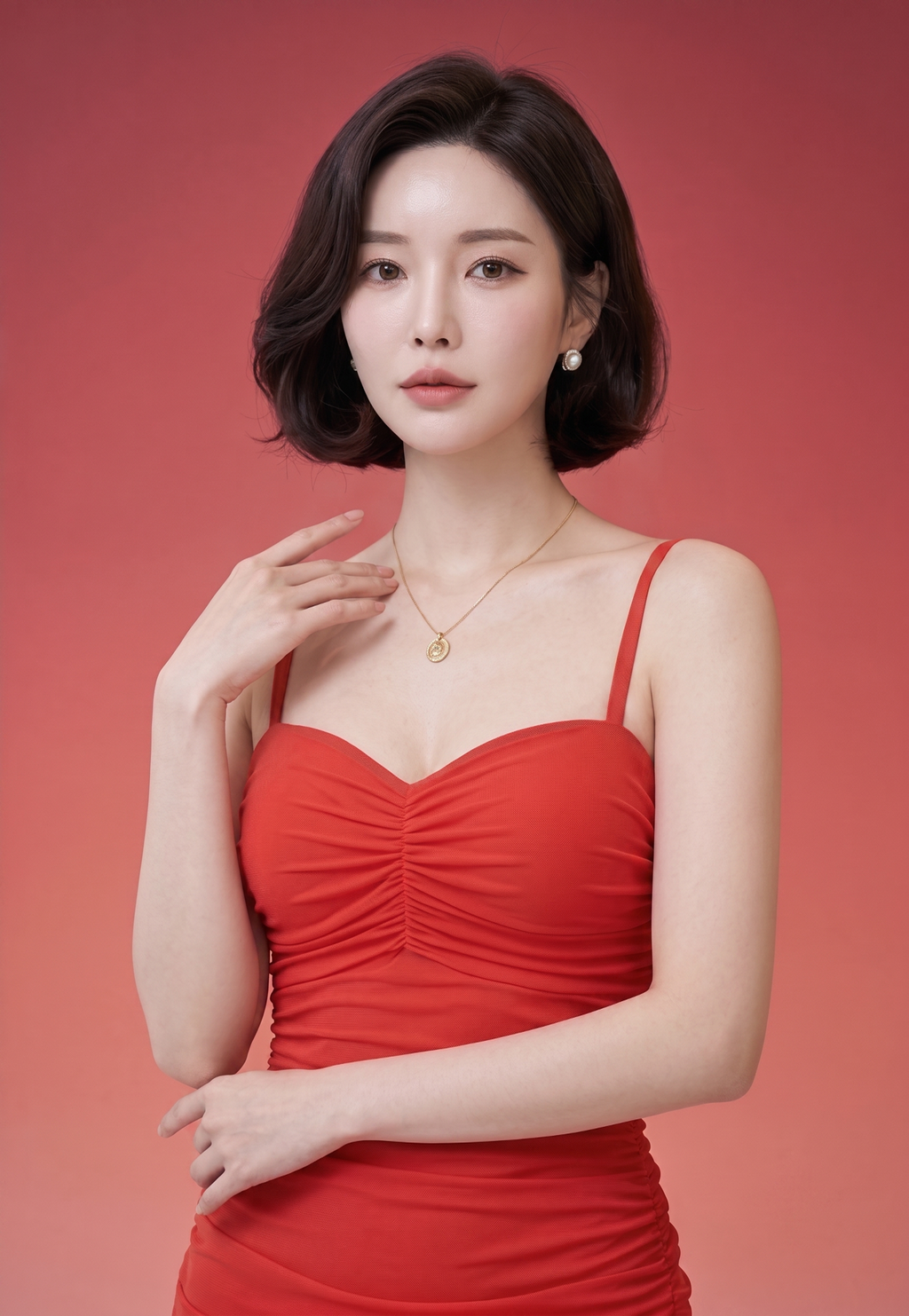 Elysian Sunset Ruched Bodycon Gown